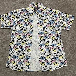 Cow print button up
